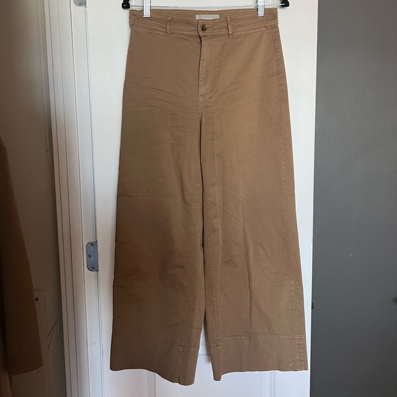Everlane Pants - Khaki Wide Leg Crop Chino